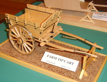 farm tip cart in 1/12th scale