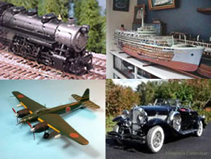 All four pictures shown here are scale models of actual full size vehicles and craft. 